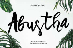 Abustha: A Script Typeface for Editorial Clarity
