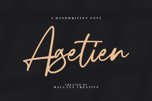 Agetien: A Playful Handwritten Font for Campaigns
