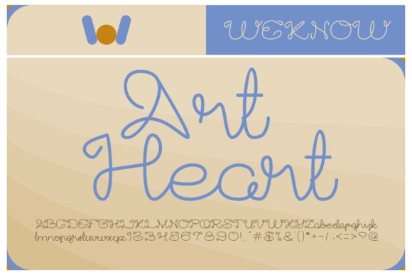 Art Heart: A Creative Script Font for Brand Identity