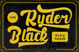 Black Ryder: A Bold Script Font for Web Design