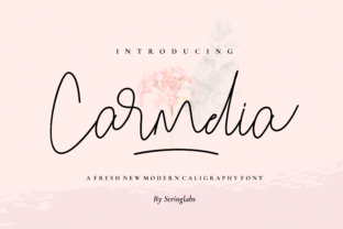 Carmelia: A Modern Script Font for Editorial Design