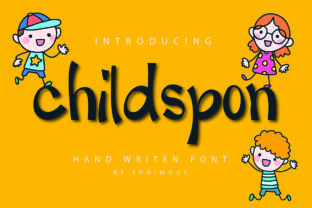 Childspon: A Playful Script Font for Brand Identity