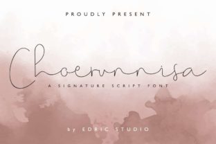 Choerunnisa: A Modern Script Font for Web Design