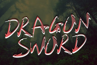 Dragon Sword Font: A Bold Script for Editorial Design