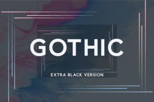Gothic Extra Black: A Bold Sans Serif Font for Editors