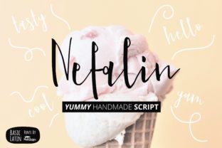 Nefalin Yummy: A Handwritten Font for Modern Web Design