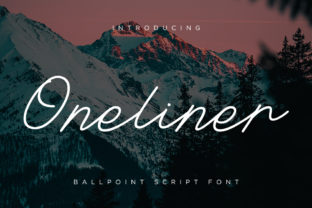Oneliner: A Timeless Script Font for Crafters