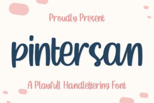 Pintersan: A Friendly Handwritten Typeface for Editorial Design