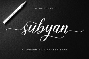 Subyan: A Classic Script Font for Crafters