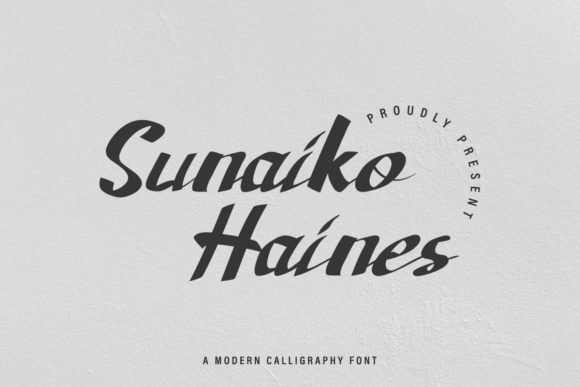 Sunaiko Haines: An Elegant Handwritten Font for Crafters