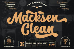The Macksen: A Nostalgic Script Font for Web Design