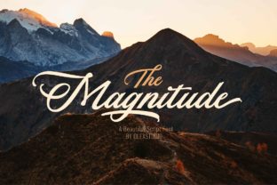 The Magnitude: A Vintage Script Font for Editorial Design